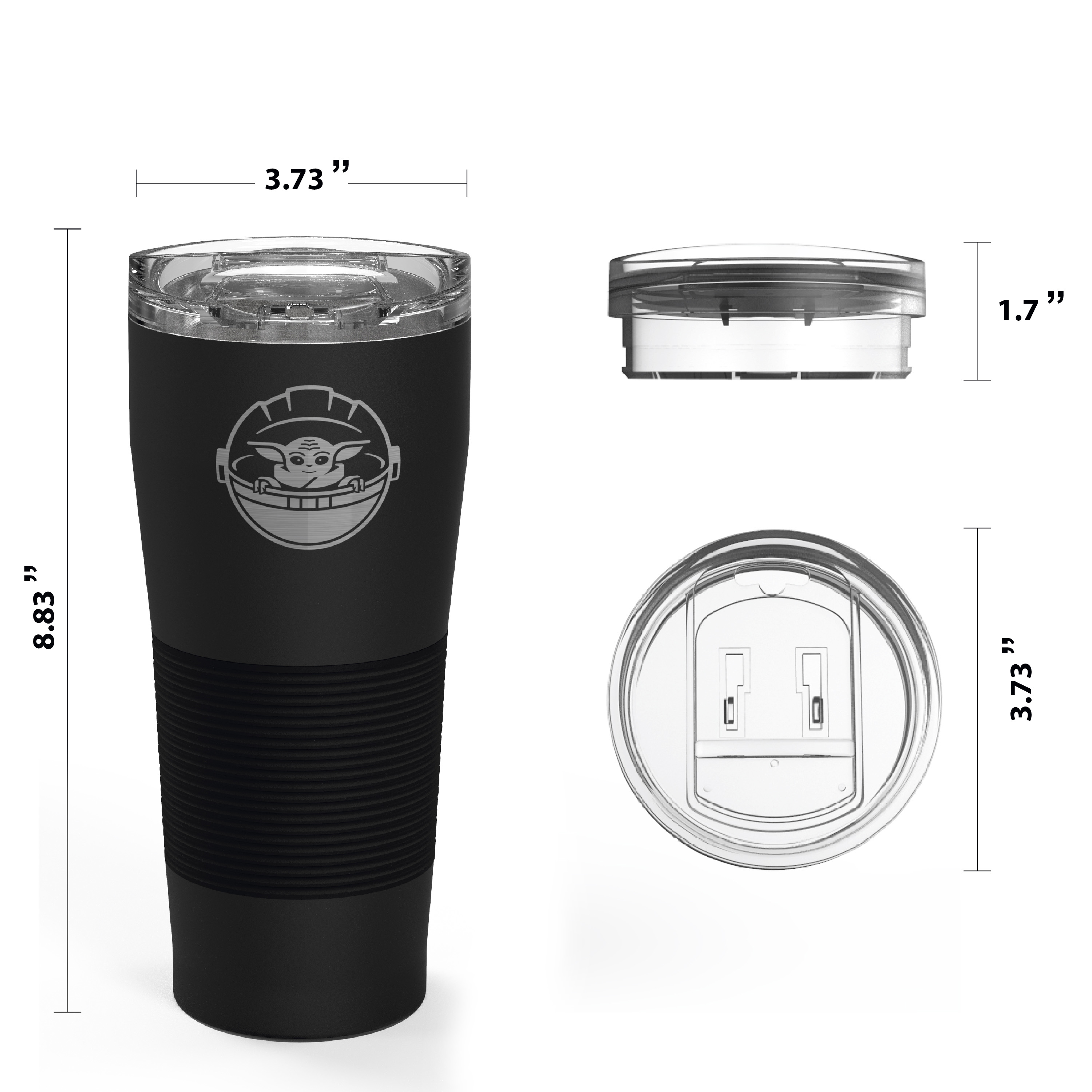 Star Wars: The Mandalorian 28 ounce Vacuum Insulated Stainless Steel Tumbler, The Child slideshow image 7 Star Wars: The Mandalorian 28 ounce Vacuum Insulated Stainless Steel Tumbler, The Child slideshow image 7