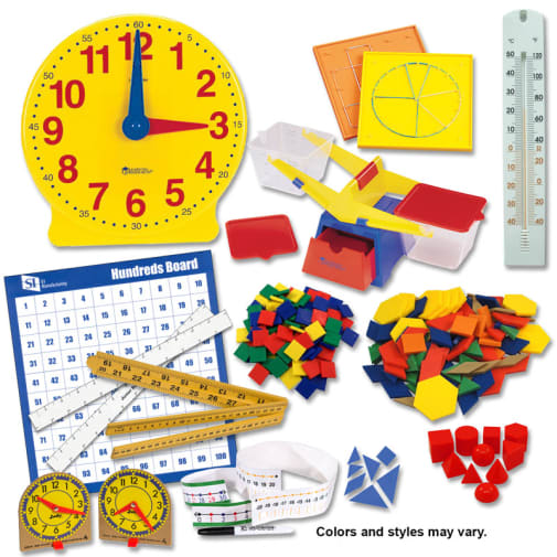 Saxon Math Manipulative Kit 2 (Basic Plastic Pattern Blocks, Optional Items)