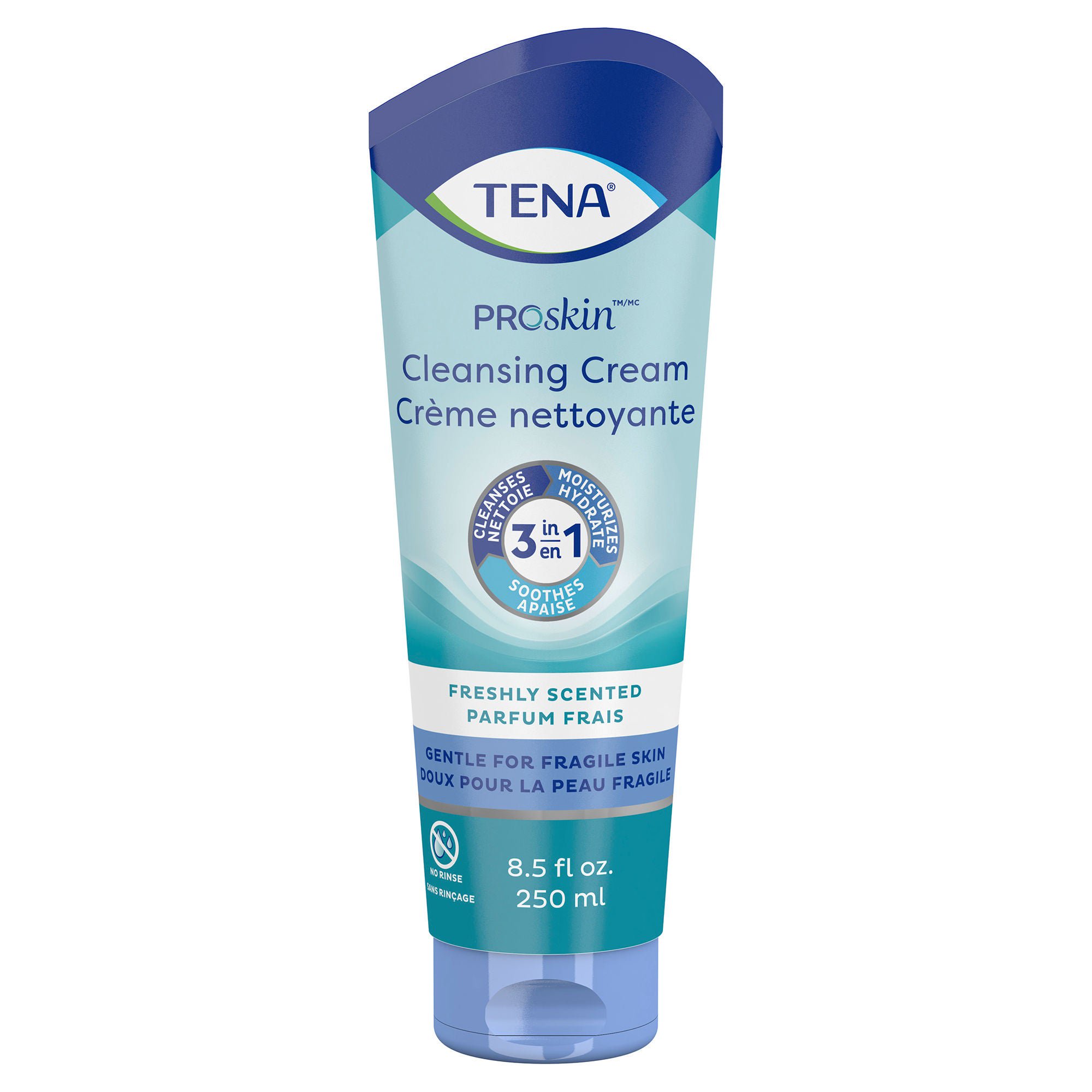 Tena® Body Wash Cleansing Cream, Alcohol-Free 3-in-1 Formula, Unscented, 8.5 oz.