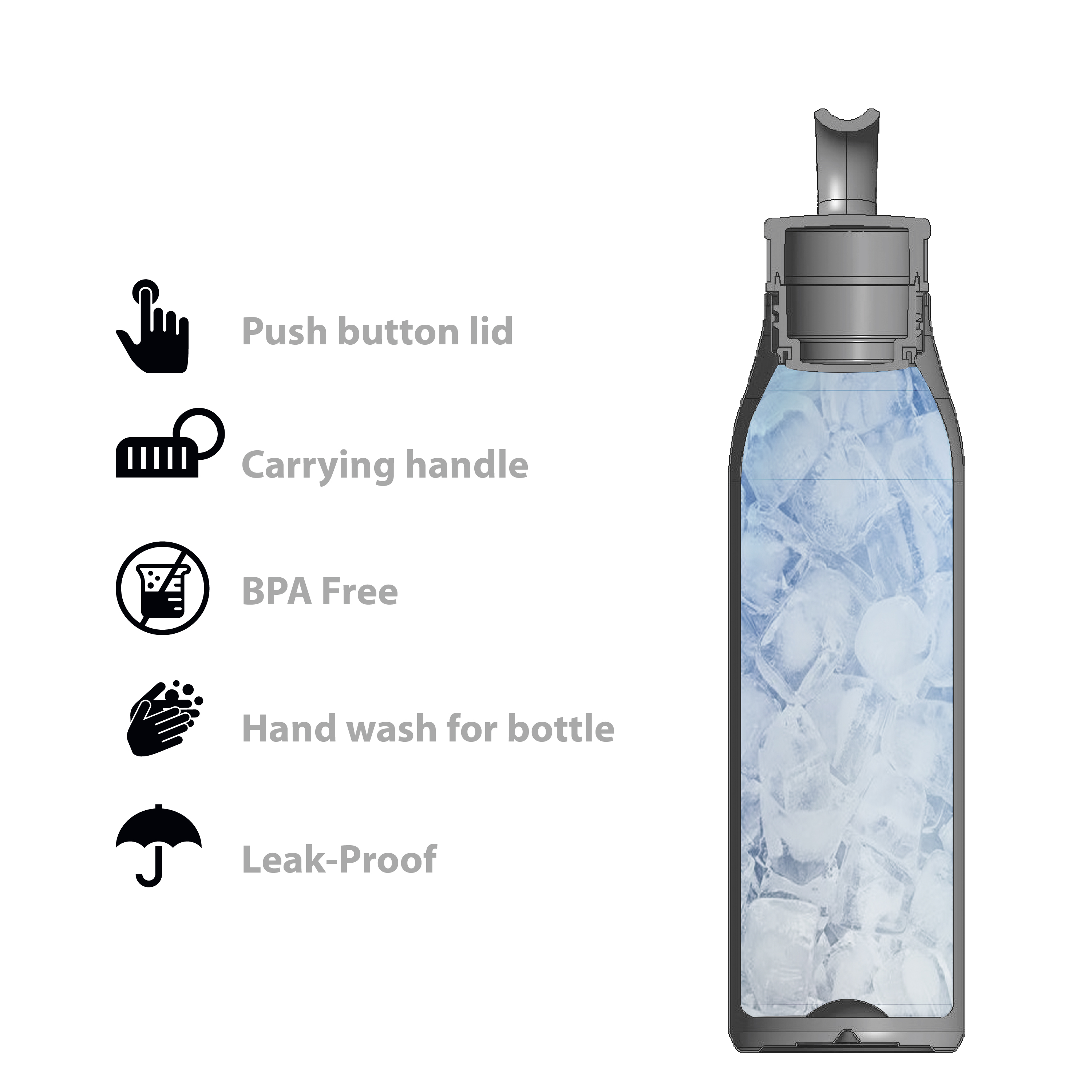 Lego Star Wars 20 ounce Stainless Steel Vacuum Insulated Water Bottle, R2-D2, Yoda and Darth Vader slideshow image 6 Lego Star Wars 20 ounce Stainless Steel Vacuum Insulated Water Bottle, R2-D2, Yoda and Darth Vader slideshow image 6