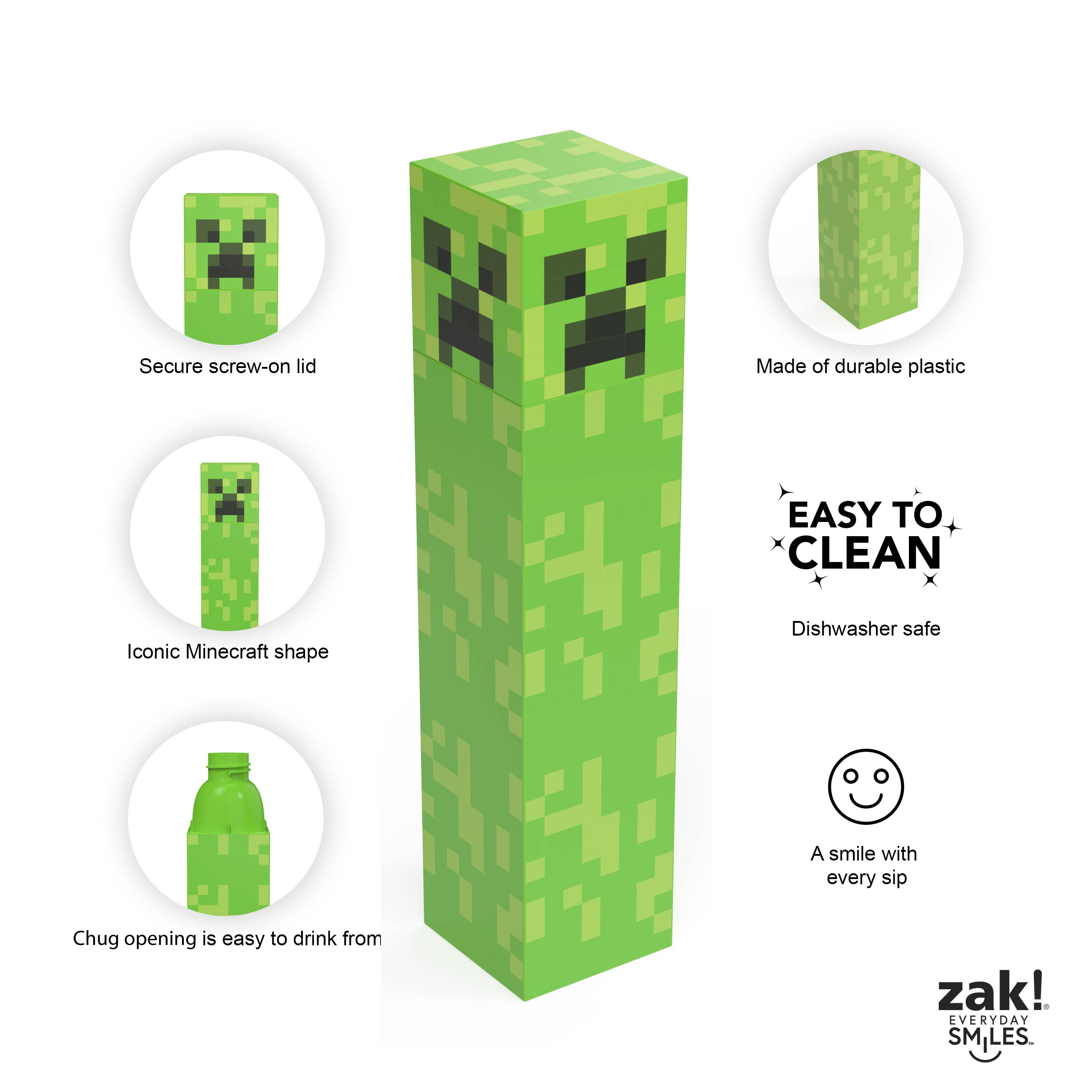 Minecraft 22 ounce BPA Free Water Bottle, Creeper slideshow image 10