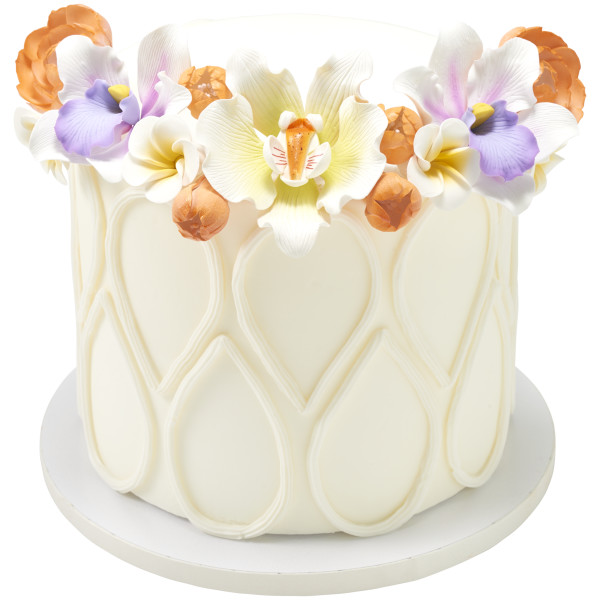 Orchid - Red 3 Free Gum Paste Flowers