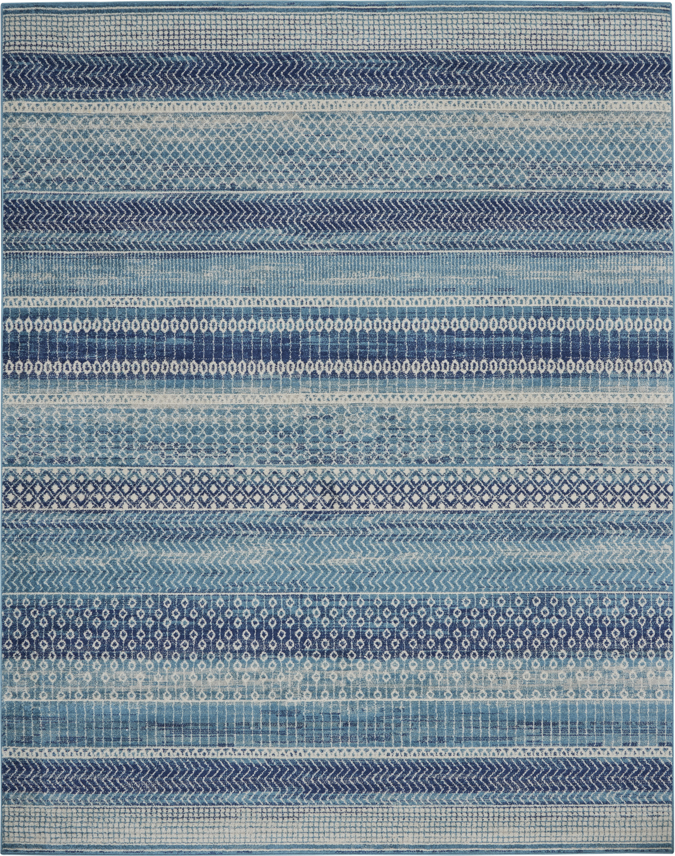 Nourison Passion 9' x 12' Navy Blue Bohemian Indoor Rug