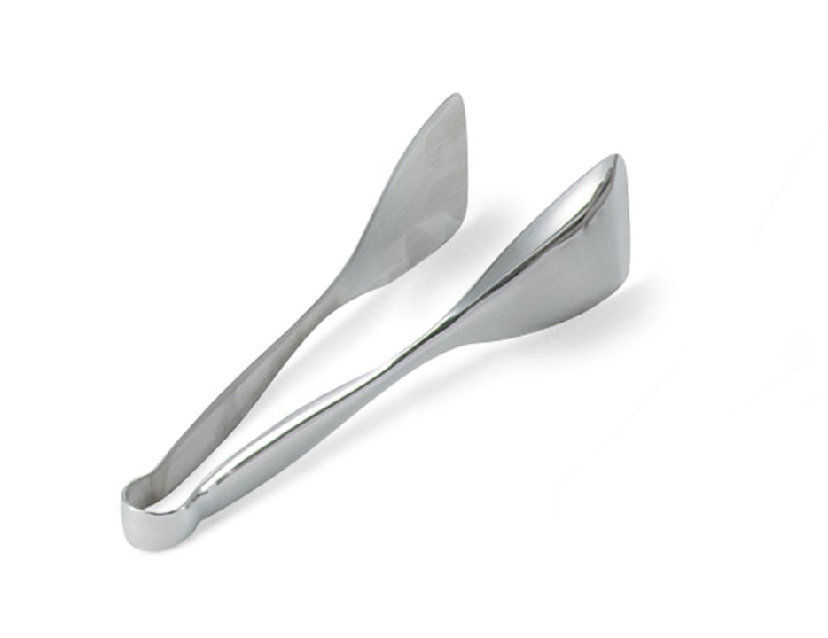 9 ¼-inch-long stainless steel bread tongs