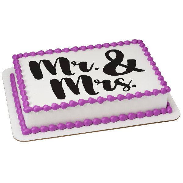 Mr. & Mrs. PhotoCake® Edible Image®