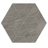 Outland Gray 9×10 Multi-Hex Mosaic Matte