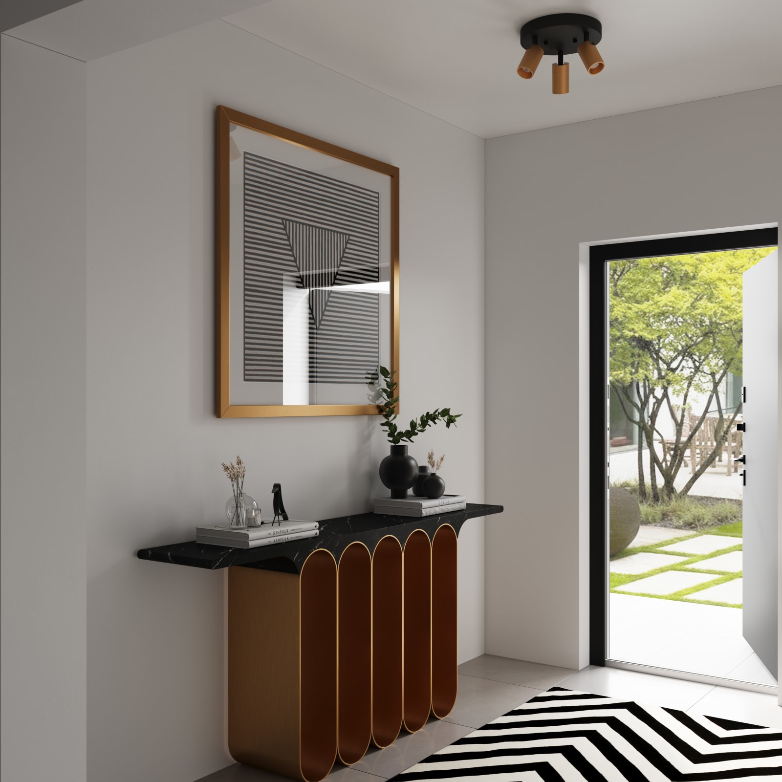 Shura 3 Head Round Flush Mount — installation 5