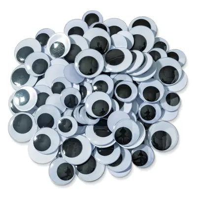 Creativity Street  Jumbo Wiggle Eyes, Black,  Assorted Sizes, 100 Pieces