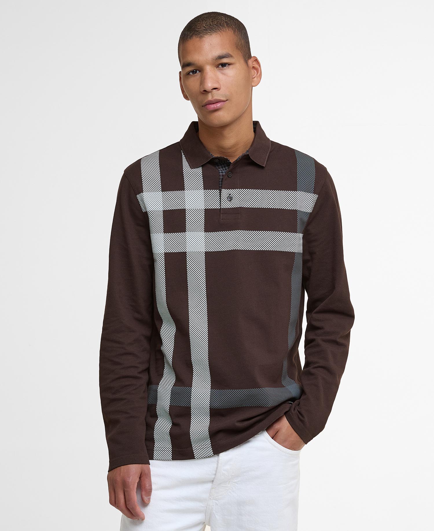 Blaine Tartan Long-Sleeved Polo Shirt image number 0