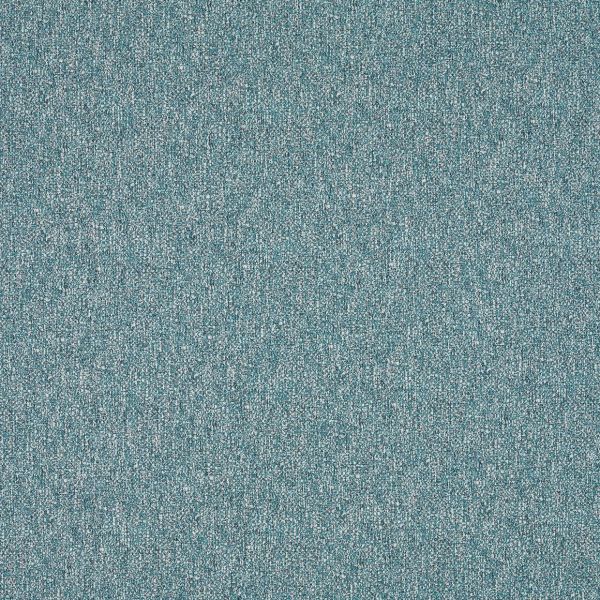 Teal-speckled woven fabric occupying the entire frame, displaying a fine, tightly looped texture; close-up view with even lighting and no other objects.