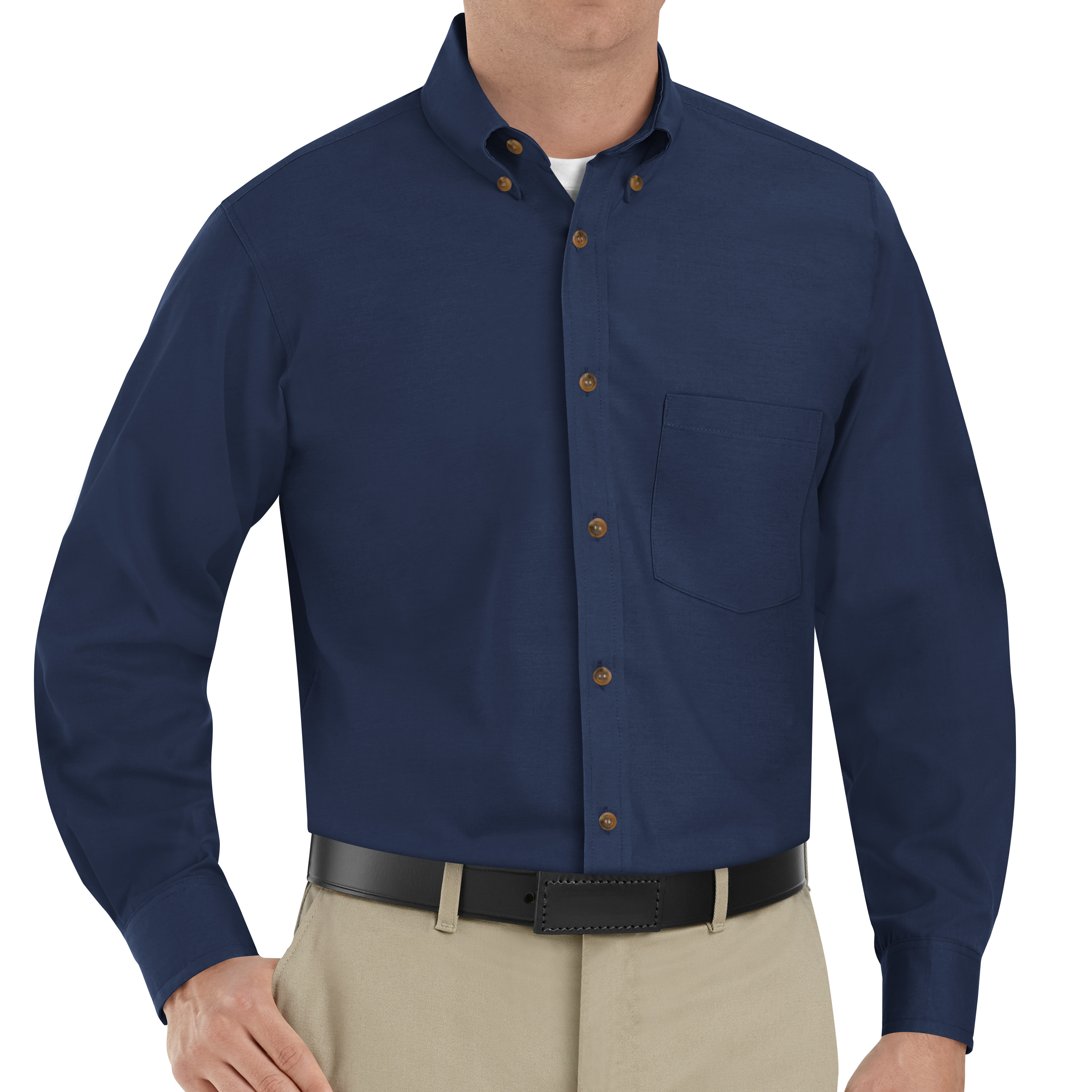 Camisa de vestir de popelina de manga larga Red Kap para hombre - Imagen 16 de 28