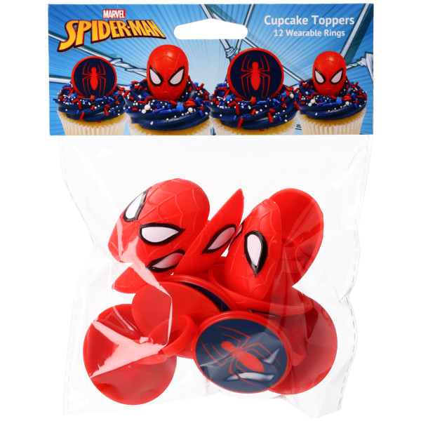 Spider-Man™ and Mask Retail Cupcake Rings