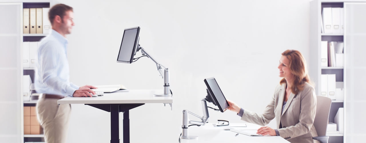 Novus offers monitor arms and accessories that fit together seamlessly for the perfect workstation in any work environment.