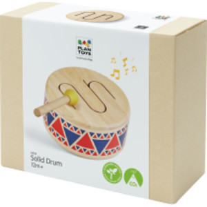 Wooden Solid Drum Toy Percussion Instrument