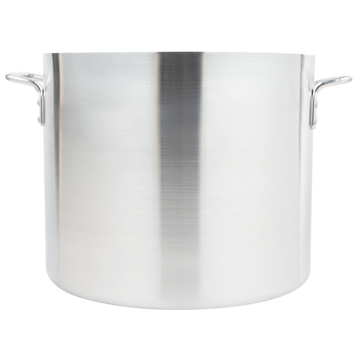 32-quart Arkadia™ aluminum stockpot in natural finish