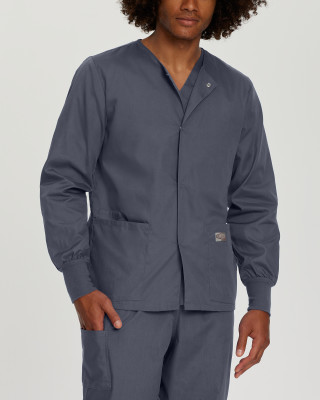 Landau Scrub Zone 75231 Unisex 3 Pocket Warmup Scrub Jacket-Landau