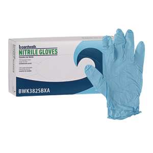 Boardwalk, Medical Grade Gloves, Nitrile, 5.0 mil, Powder Free, S, Blue