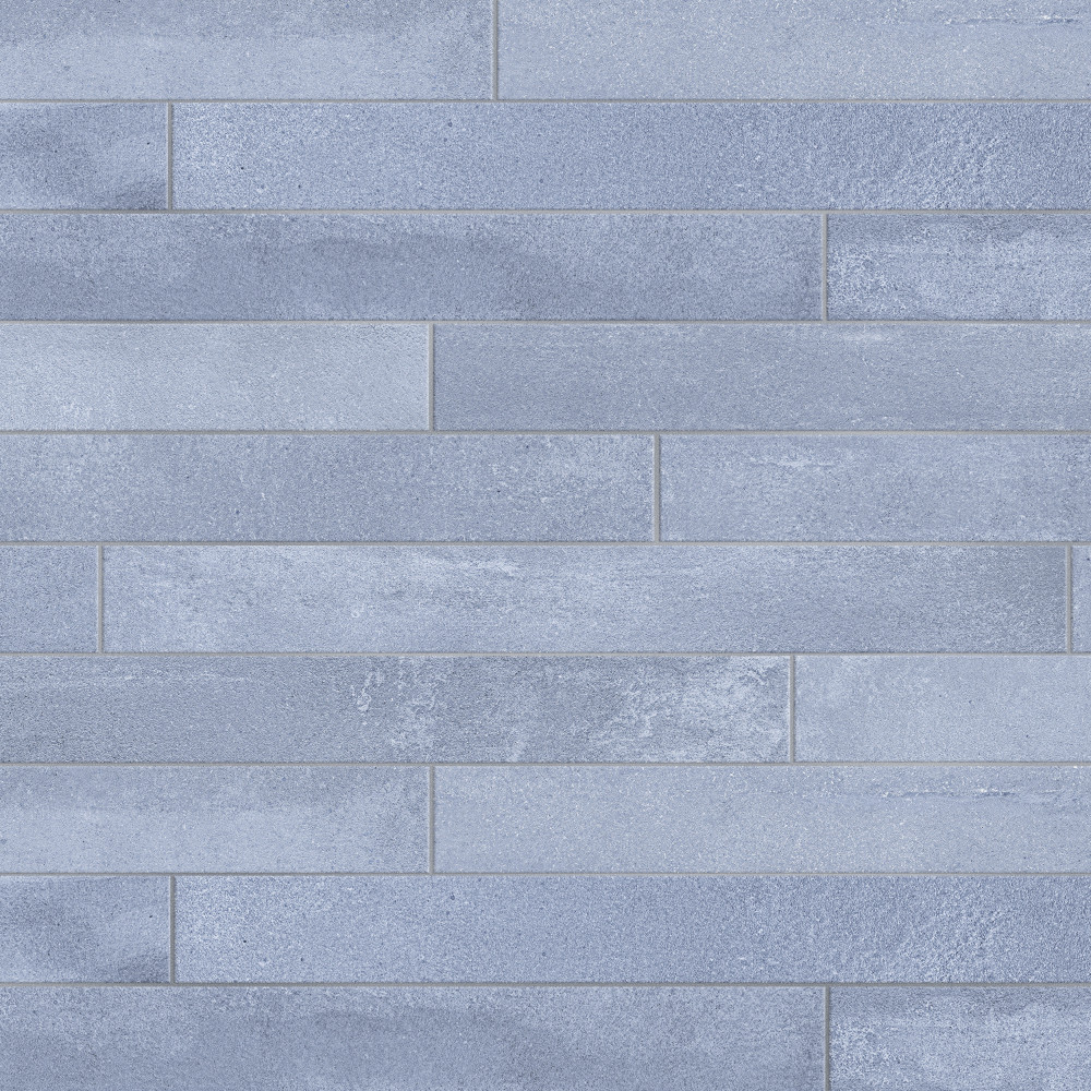 Tucson Blue 1-7/8 in. x 17-3/4 in. Porcelain Floor and Wall Tile
