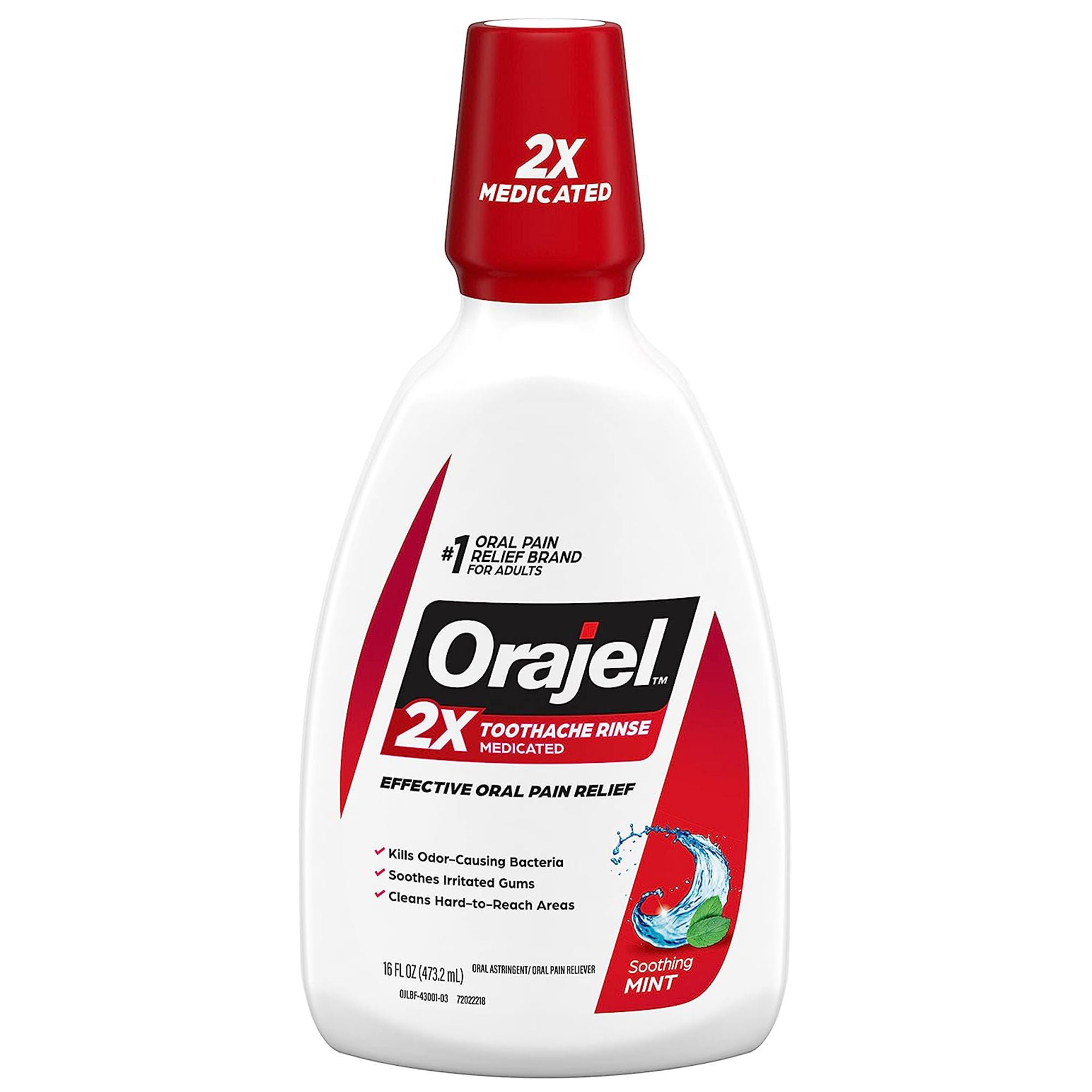 Orajel™ for Toothache Analgesic and Astringent Rinse Soothing Mint