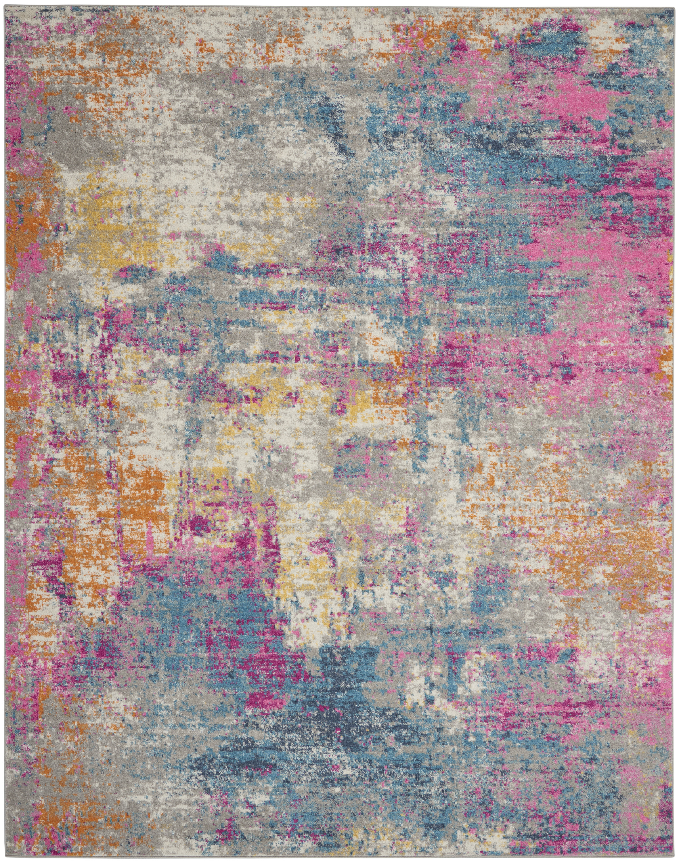 Nourison Passion 8' x 10' Ivory Multicolor Modern Indoor Rug
