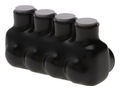 4-Port Gray Multi-Tap Pre-Insulated Connector 3/0 - 4 AWG