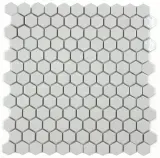 Hexes And O’S White 1″ Hexagon Mosaic Gloss Hexes And O’S White 1″ Hexagon Mosaic Gloss