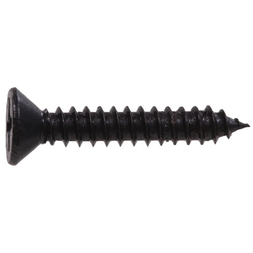 Hardware Essentials Black Flat Head Phillips Wood Screws #12 x 1/4