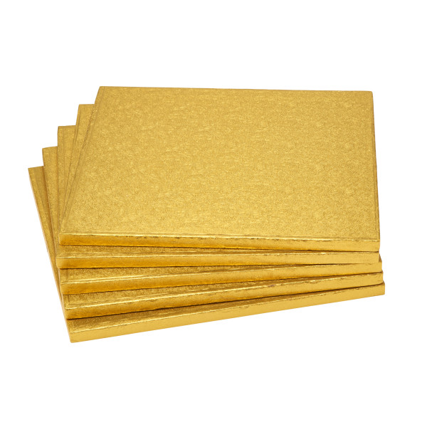 12" Square Gold Foil Cake Board