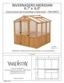 YM11947S - 6.7 x 6 Meridian Greenhouse - Spanish - November 10 2022.pdf