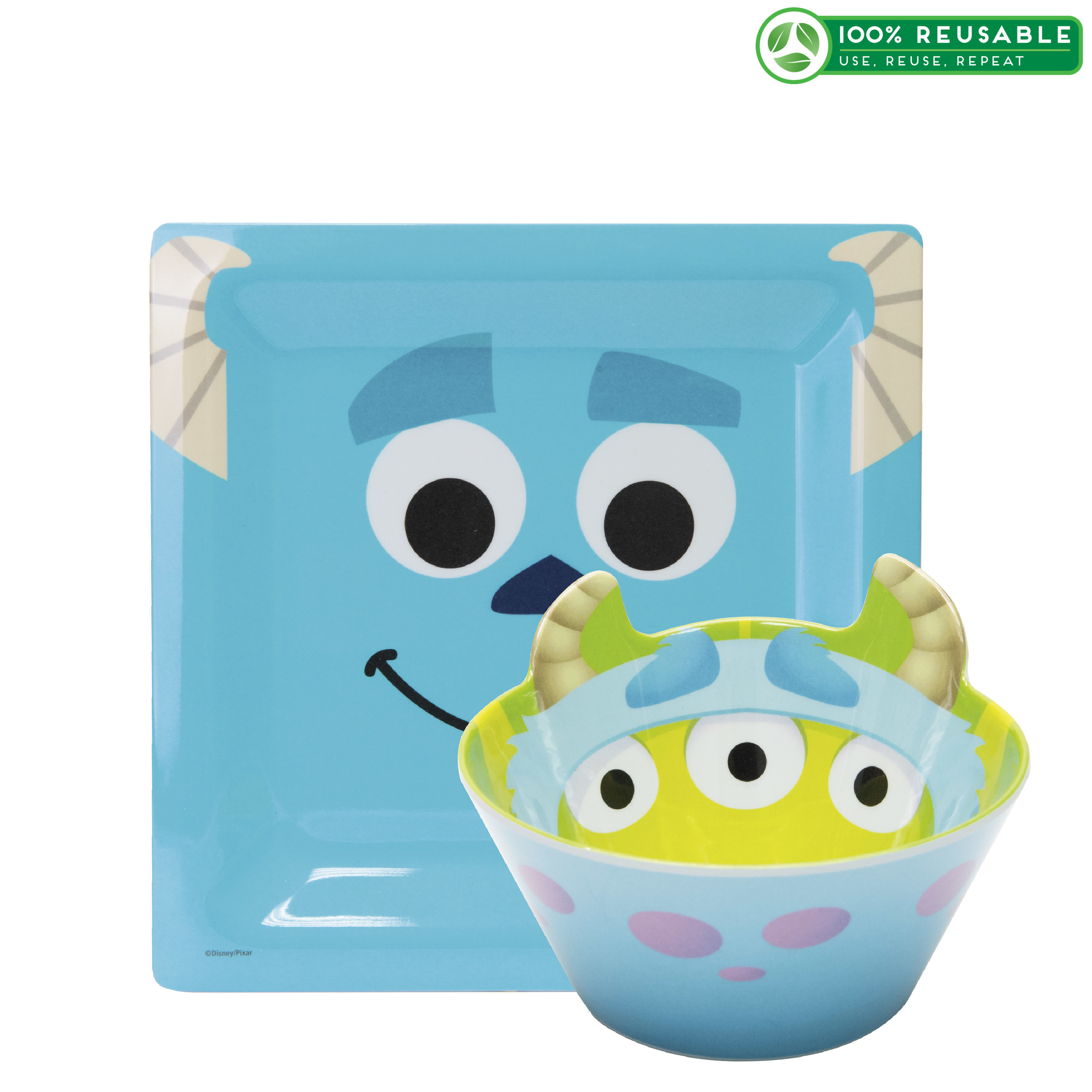 Disney and Pixar Plate and Bowl Set, Sully, 2-piece set image