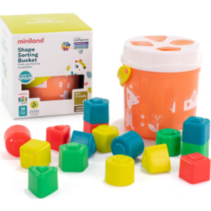 Feel to Learn: Shape Sorting Bucket, Salmon