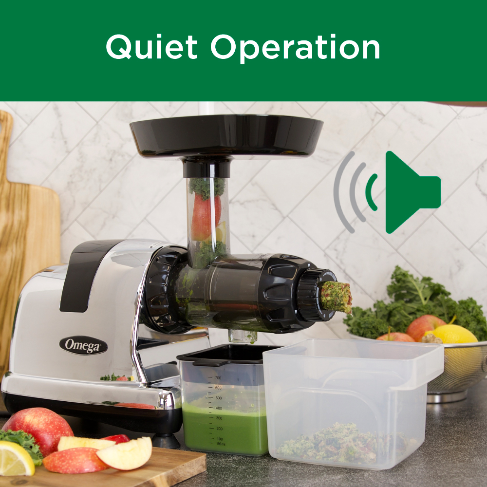 Omega Ultimate Juicer and Nutrition System, LowSpeed Horizontal Juicer