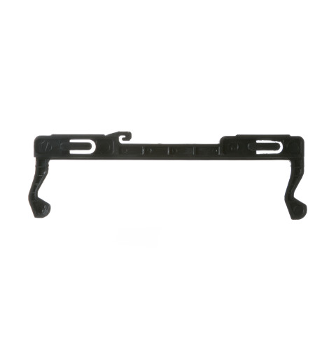 Microwave door latch-hook assembly