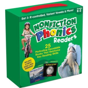 Nonfiction Phonics Readers: R-controlled, Variant Vowels & More, Single-Copy Set, 25 Books