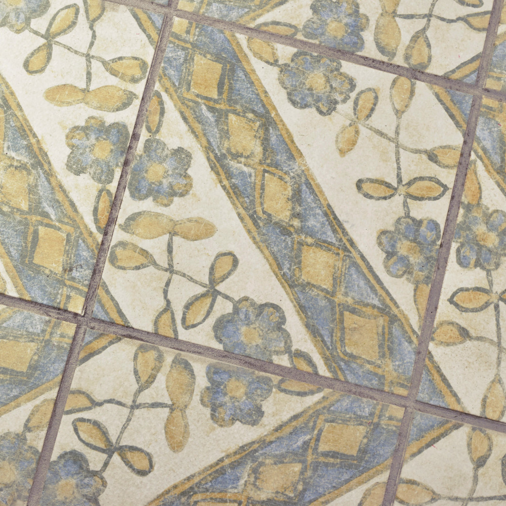 Klinker Retro Blanco Aubrieta 12-3/4 in. x 12-3/4 in. Ceramic Floor and Wall Tile