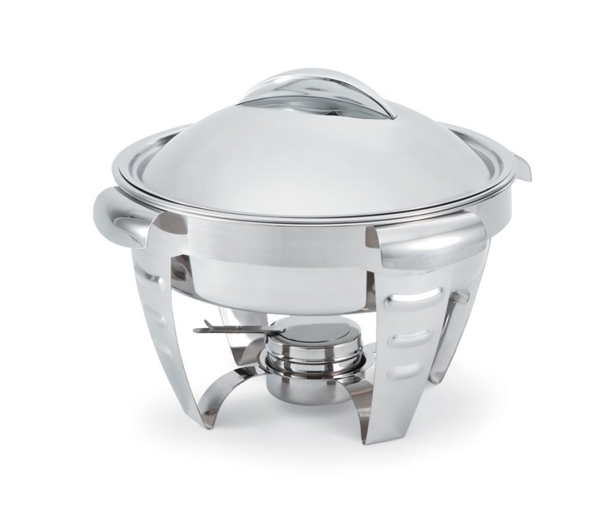6-quart Maximillian Steel™ round chafer