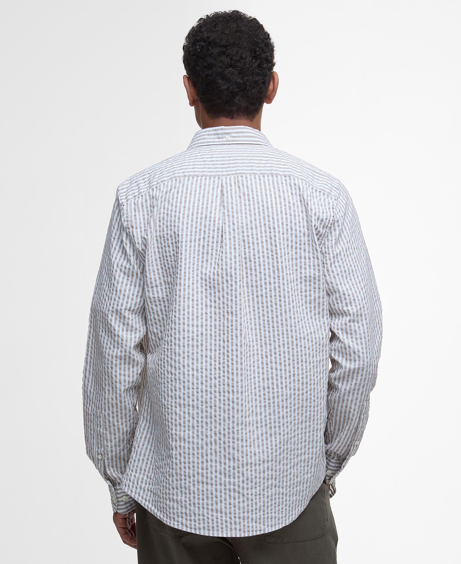 Cresswell Seersucker Tailored Long-Sleeved Shirt image number 2