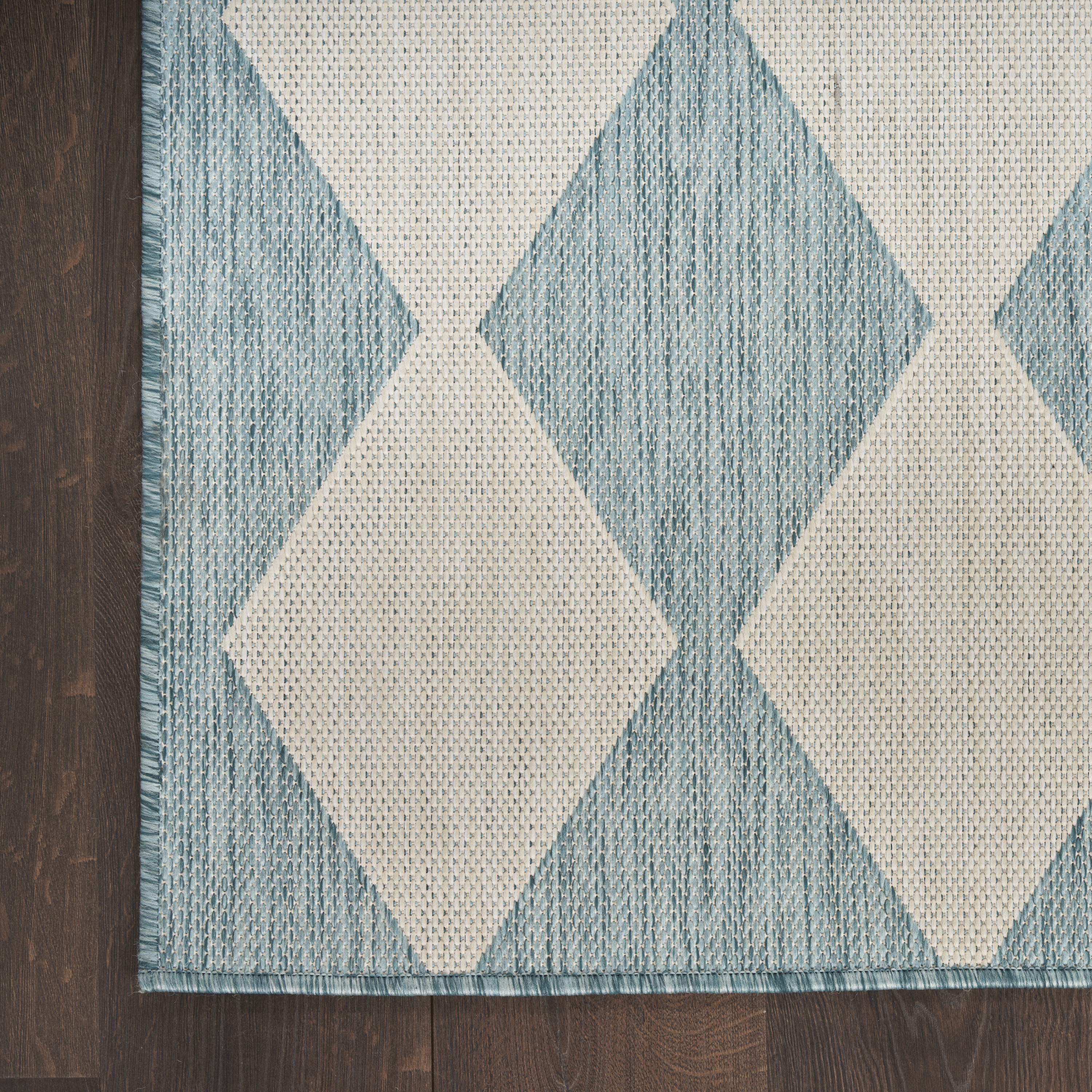 Nourison Positano 8' x 10' Aqua Modern Rug