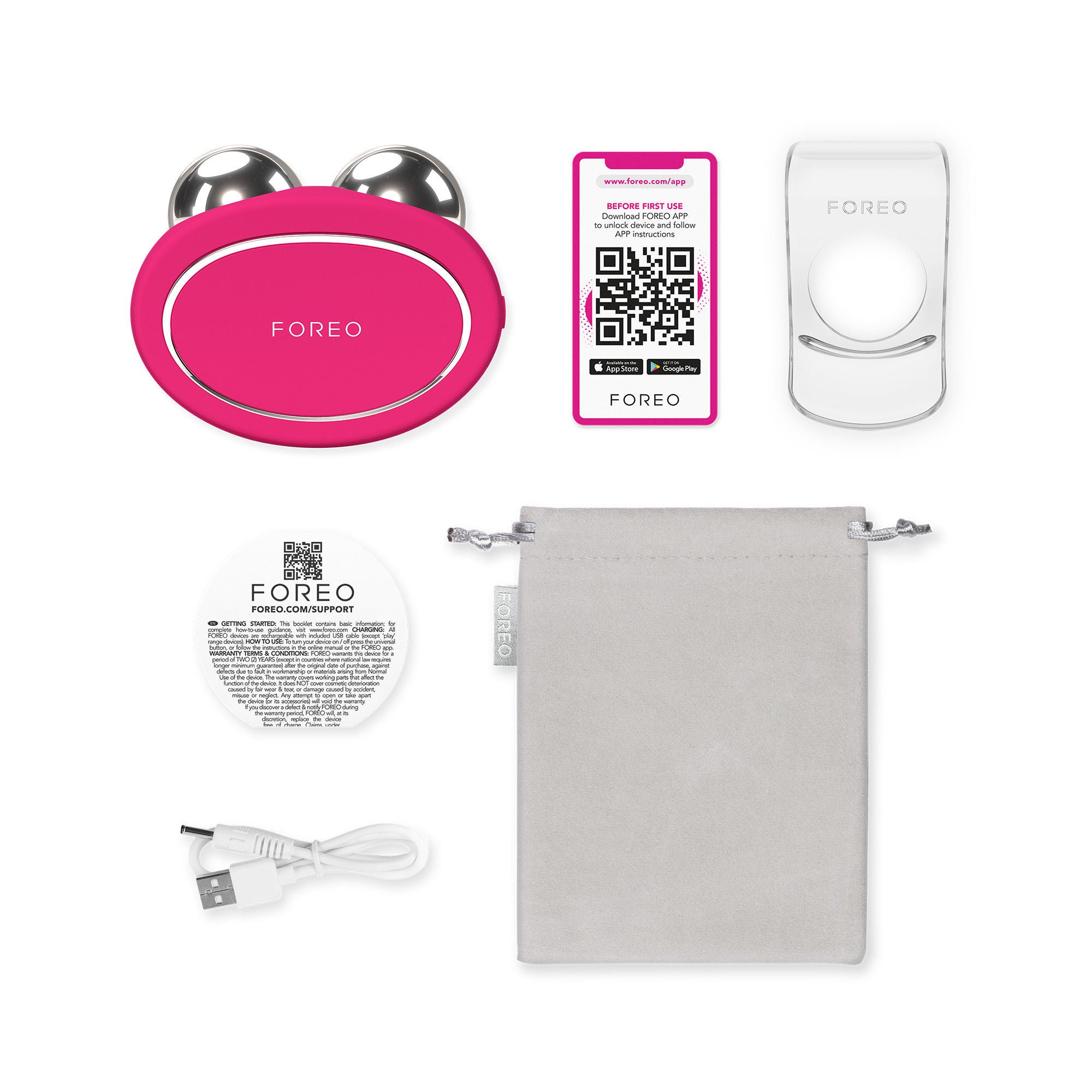 BEAR™ 2 Microcurrent Toning Device, Fuchsia
