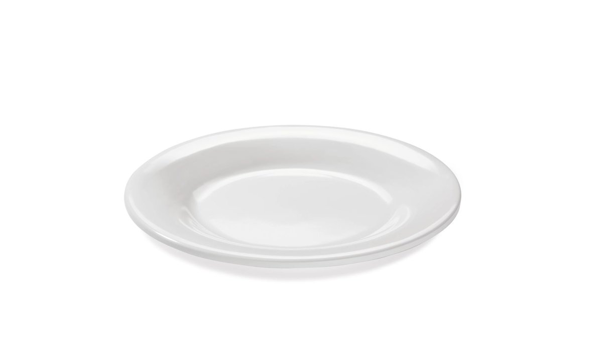 Complete Table Collection round plate 23 cm melamine in white