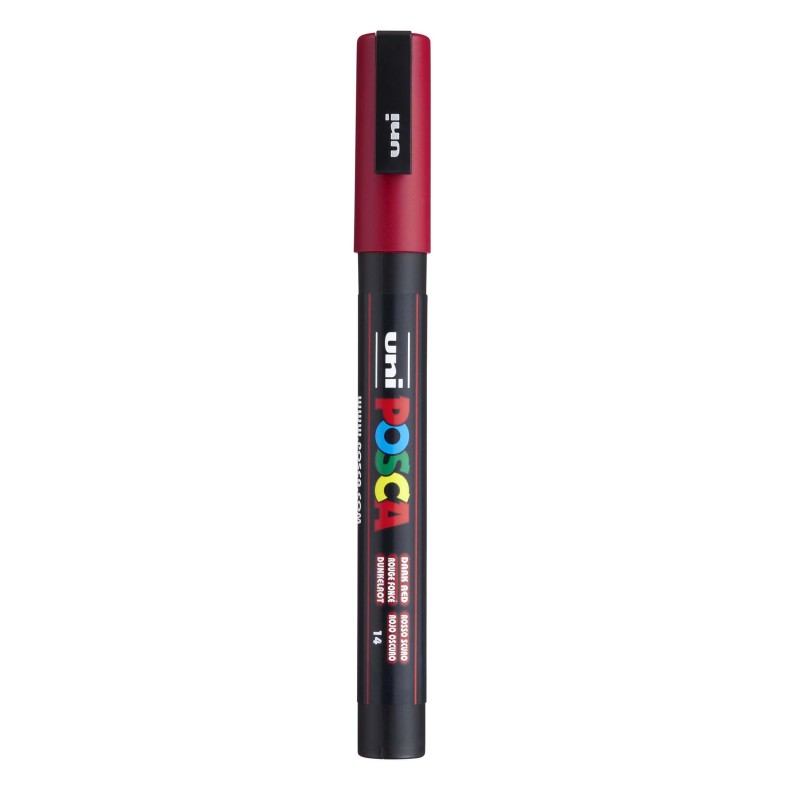 PC-3M Paint Marker, Fine Bullet Tip (0.9-1.3 mm), Dark Red