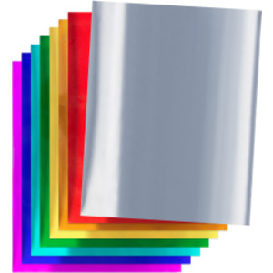 Metallic Foil Craft Paper, 8.5 x 11 Inches, 8 Assorted Colors, 16 Sheets