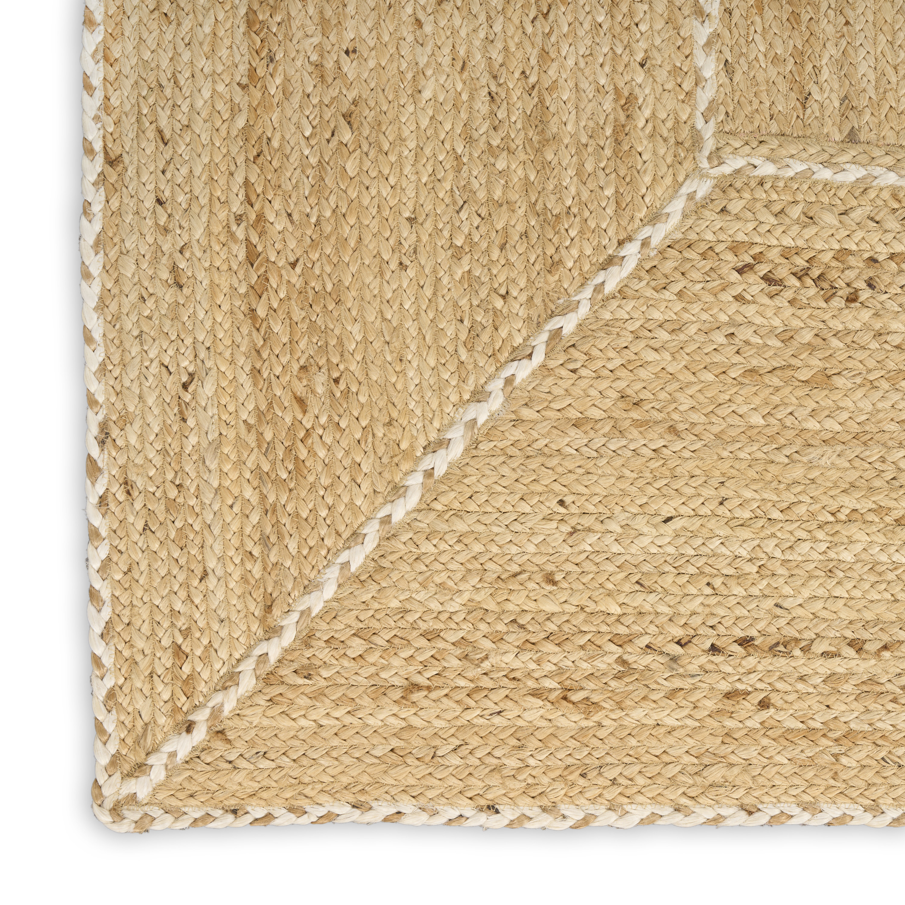 Nourison Terrazzo Jute 5' x 7' Natural Farmhouse Indoor Rug