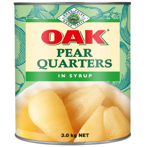 oak® pear quarters in syrup 3kg image