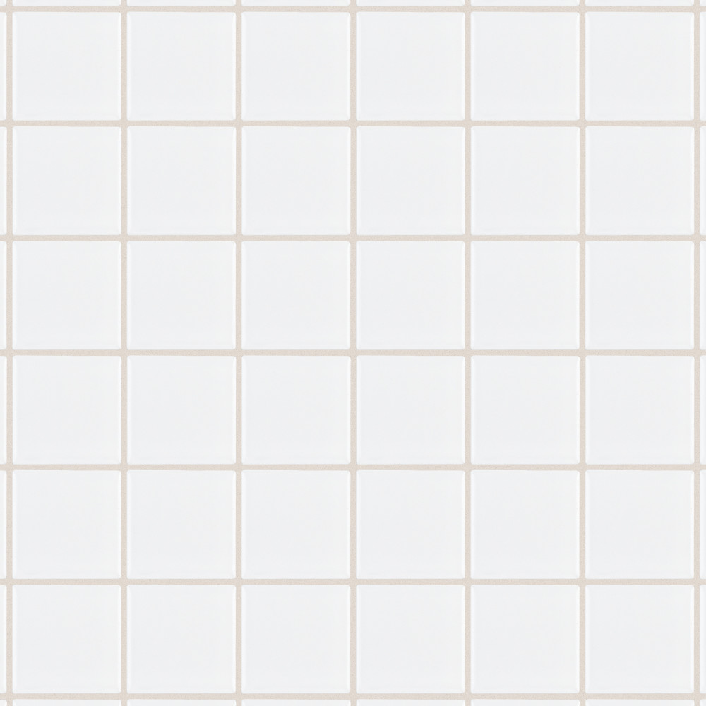 Metro Quad Matte White 11-3/4 in. x 11-3/4 in. Porcelain Mosaic Tile