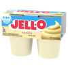 JELL-O Zero Sugar Vanilla Pudding Snack Cups, 4 ct