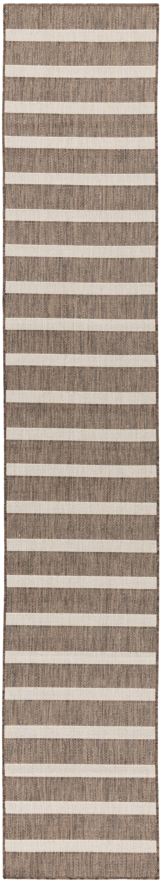 Nourison Positano 2'2" x 12' Natural Ivory Modern Rug