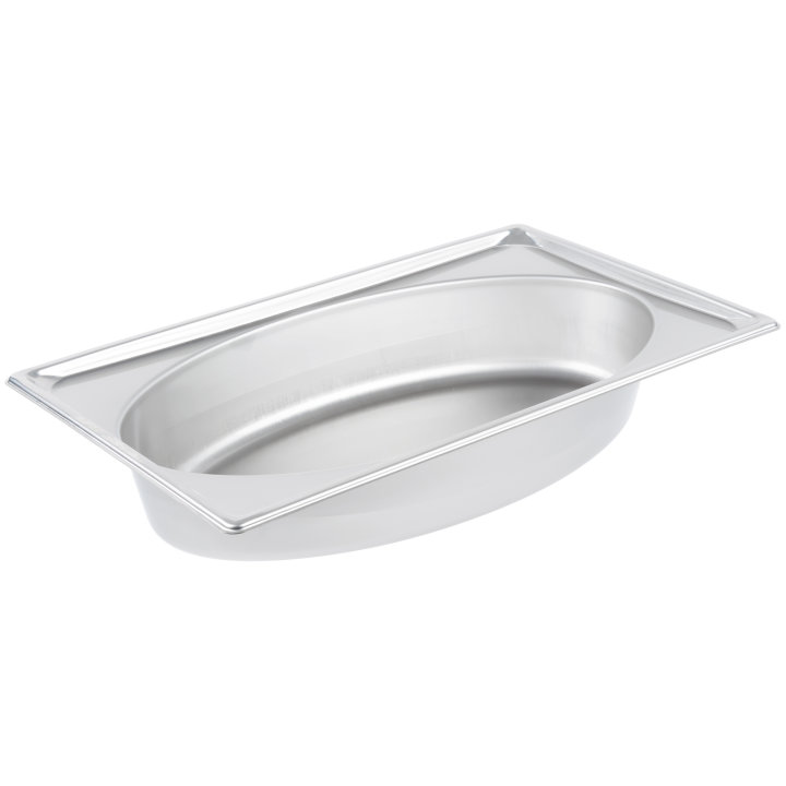 Full-size 4-inch-deep Super Pan® stainless steel super shape oval wild pan