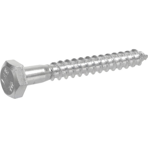 Zinc Hex Lag Screw 1/4