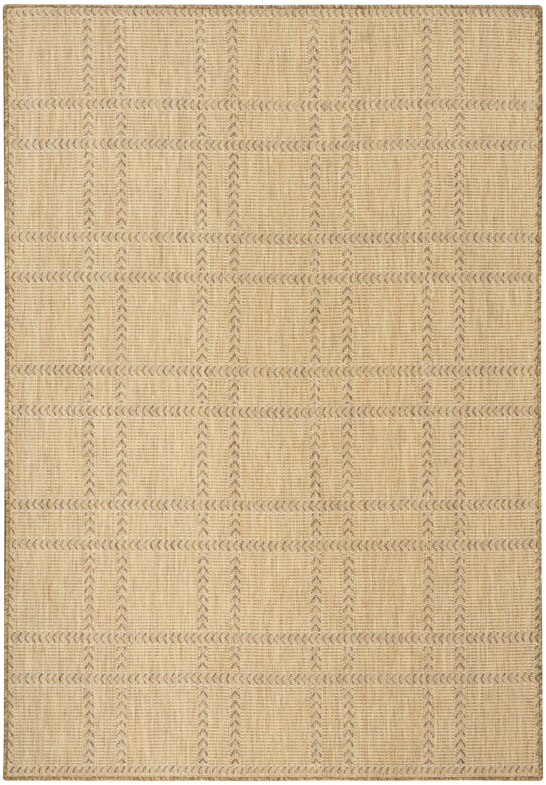 Nourison Horizon Indoor/Outdoor 5' x 7' Natural Modern Rug